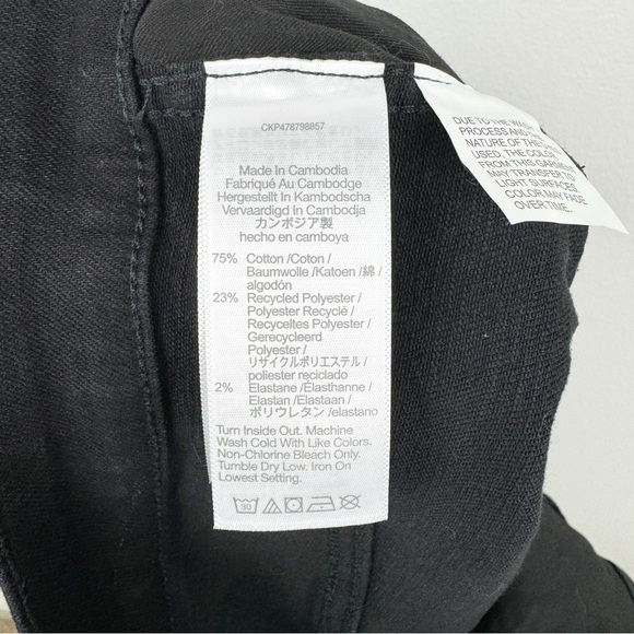 Madewell Curvy Stovepipe Jeans Black Size 31 NWT - Picture 10 of 10